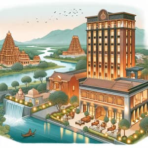 Luxurious Hotel in Tirunelveli | Elegant Copper-Hued Design