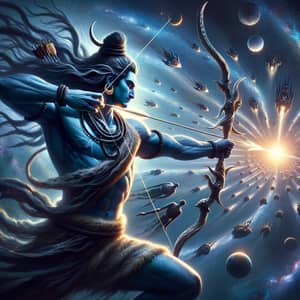 Lord Shiva Cosmic Energy: God of Destruction Blasting Islands