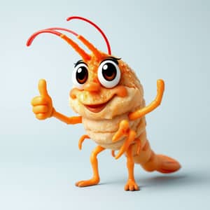 Prawn Tempura Mascot: Adorable Cartoon Character