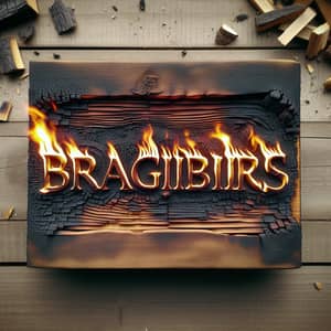 BragiBirs Wooden Plaque - Charred Inscription Artwork