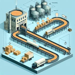 Cereal Supply Chain Process: Factory to Packing Station