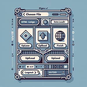 Interactive HTML Page Design | Data Loader, Choose File, Upload & Finish