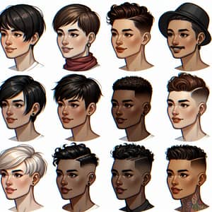 Diverse Tomboy Haircuts: Pixie Cuts, Bobs & Undercuts