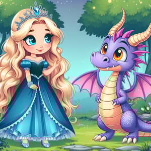 Princess Cinderella meets Spyro in Enchanted Forest