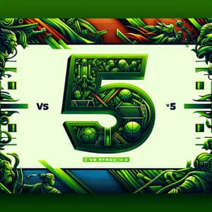 5v5 League of Legends Tournament Banner | Green Color Palette