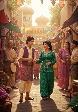 Celebrate Hari Raya with Aladdin and Jasmine