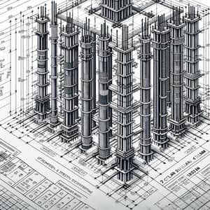 Detailed Structural Plan: Column 4db12mm Specifications