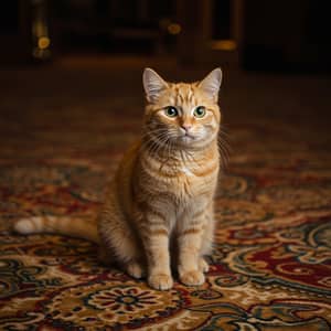 Cat in Casino Carpet