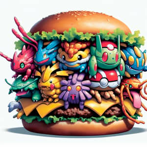 Burger-Inspired Pokémon: Creative Creature Designs