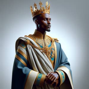 3D Illustration of a Rwandan King