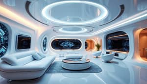 Futuristic Interior Design with Advanced Technology