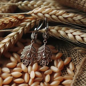 Stylish Earrings on Cereal Grains | Unique Jewelry Accessories