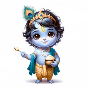 Lord Krishna: The Mischievous Butter Thief