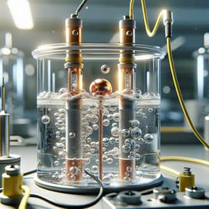 Electrolytic Cell Setup in Scientific Laboratory