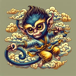 Mythological Monkey Character in East Asian Folklore