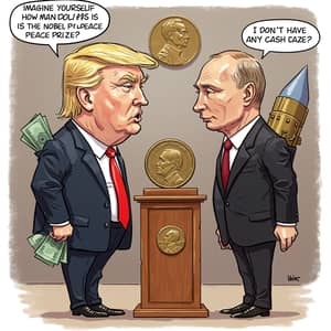 Trump and Putin Caricature: A Satirical Exchange