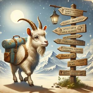 Adventurous Angora Goat Traveling the World