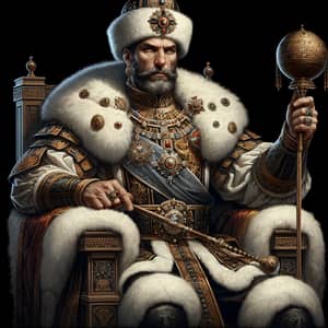 Powerful Male Political Figure as Tsar of Russia