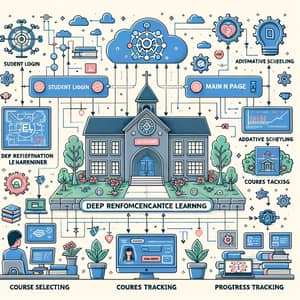 E-Learning System Implementation with Deep Reinforcement Learning Algorithm