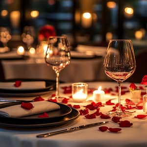 Romantic Fine Dining Setup for Two