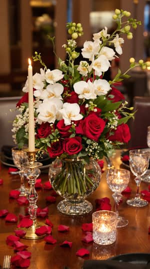 Elegant Table Centerpiece for Fine Dining