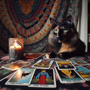 Mystical Tortoiseshell Tarot Cat Insights