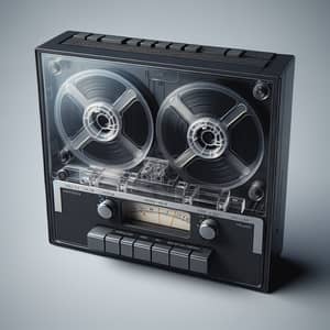 Vintage Black Tape Recorder | Retro Cassette Player