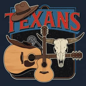 Texans Music Group Logo Design | Rock & Country Vibes