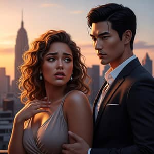 Romantic City Sunset: A Love Story in Urban Settings