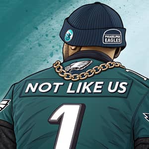 Philadelphia Eagles Uniform & NOT LIKE US Chain