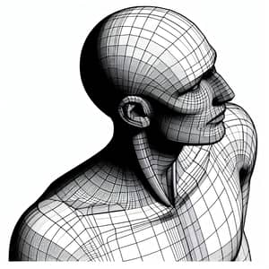 Minimalist Humodel Figure for Architectural Drafting