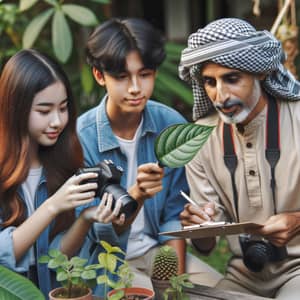 Outdoor Plant Learning Experience with Teens and Mentor