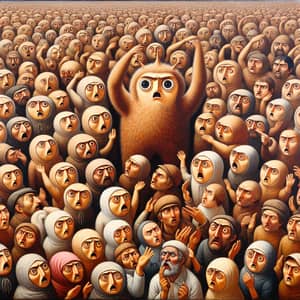 Anthropomorphized Chebureks Uprising - Surreal Artwork