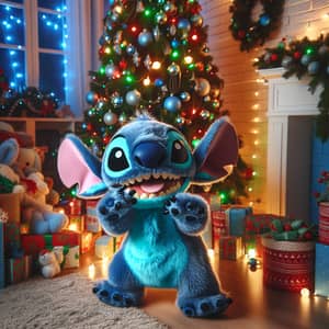 Stitch Celebrates Christmas: A Festive Alien Delight