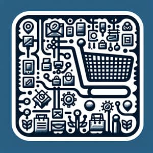 Merchandising System Icon - Vector Illustration