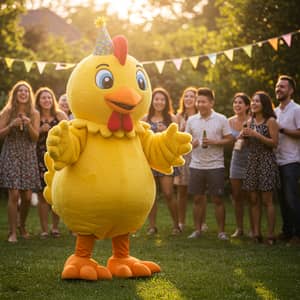 Custom Chicken Mascot for Parties