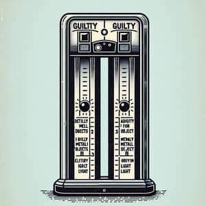 Unique Mall Metal Detector with 'Guilty' & 'Not Guilty' Light System