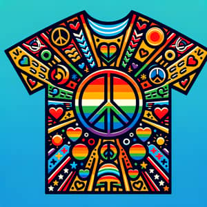 Vibrant Inclusive LGBTQ+ Pride T-Shirt Design