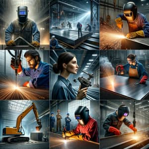 Diverse Welders: Steel Fabrication Project Insights