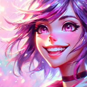 Mahiru Shiina | Vibrant Close-Up Portrait with Anime Aesthetics