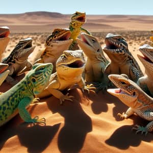 Lively Communication Among Diverse Lizards in the Desert