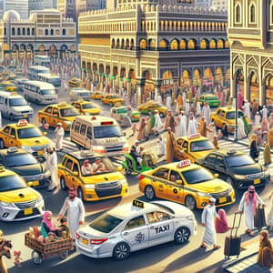 Taxi Service in Makkah, Saudi Arabia - Vibrant Streets