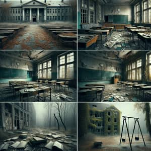 Abandoned School Building: Eerie Scenery of Decay