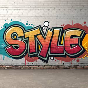 Vibrant Graffiti Art with 'STYLE' Design