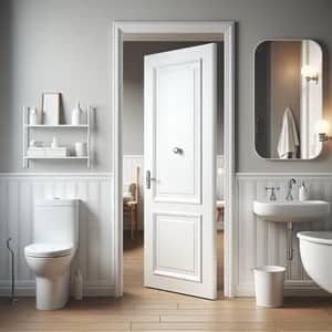 Stockholm Style White Interior Door in Polar White Enamel Finish