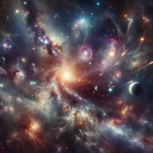 Expanse of the Universe: Glowing Galaxies & Distant Planets