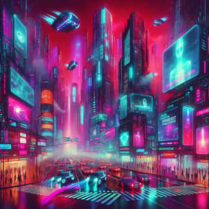 Explore the Vibrant Cyberpunk Cityscape