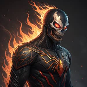 Venom and Ghost Rider Fusion Artwork