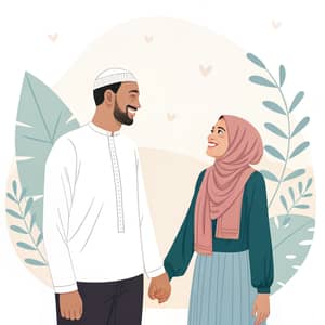 Happy Muslim Couple: Thank You Wishes