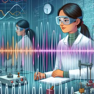 Electromagnetic Field Illustration | Scientific Laboratory Setup